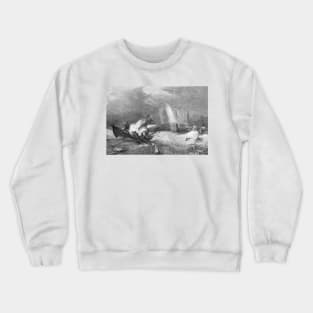 Whalers catching a whale, 19th century (C006/9087) Crewneck Sweatshirt